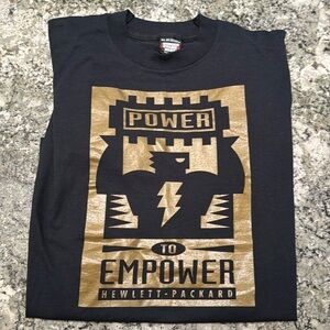 Vintage Hewlett Packard Power to Empower T Shirt size XL.